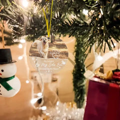 Forever In My Heart - Ornement photo acrylique personnalisé pour les amoureux des animaux de compagnie