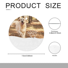 Forever In My Heart - Ornement photo acrylique personnalisé pour les amoureux des animaux de compagnie