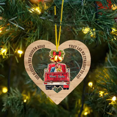 Dieu a béni la route brisée qui m'a conduit directement à vous - Ornement de couple personnalisé