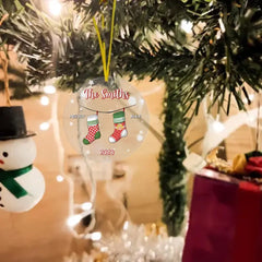 Ornement acrylique personnalisé pour la famille - C’est la plus belle période de l’année - Cadeau de Noël pour la famille