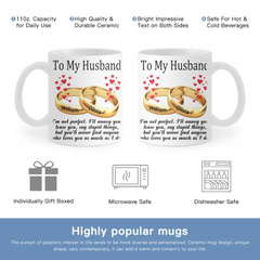 À mon mari/femme - Tasse personnalisée à changement de couleur