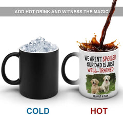 Tasse personnalisée à changement de couleur pour propriétaire d'animal de compagnie – Photo de maman bien formée