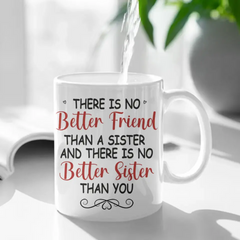 Bestie BFF Tasse personnalisée personnalisée – Il n'y a pas de meilleure sœur que vous