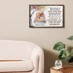 Toile photo personnalisée - Quand on arrive à la fin