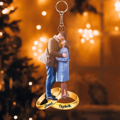 Porte-clés photo personnalisé - Cadeau pour couple, femme, mari