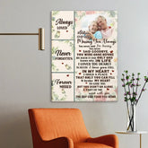 Custom Photo Personalized Memorial Canvas Wall Art - Always Loved