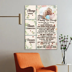 Photo personnalisée personnalisée sur toile commémorative - Toujours aimé