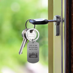 Porte-clés personnalisé - Cadeau pour les couples de camping