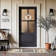 Panneau de porte en bois personnalisé - Photo personnalisée Bienvenue dans ma maison - Cadeau pour les amoureux des animaux de compagnie