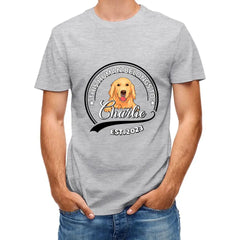 T-shirt unisexe personnalisé personnalisé - L'humain appartient au chien