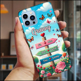 Personalized Phone case - Grandma Spring Garden Signpost