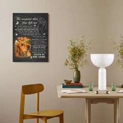 Le moment où tu m'as quitté, mon cœur divisé en deux - Art mural sur toile personnalisé