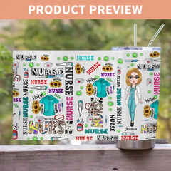 Je suis une infirmière - Tumbler personnalisé personnalisé - Cadeau d’appréciation pour l’infirmière