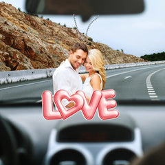 Porte-clés acrylique en forme de photo personnalisé pour couple - Cadeau pour mari, femme, anniversaire