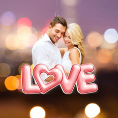 Porte-clés acrylique en forme de photo personnalisé pour couple - Cadeau pour mari, femme, anniversaire