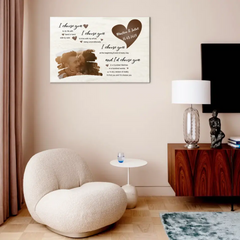 Je vous choisis pour faire la vie main dans la main côte à côte - Téléchargement personnalisé Photo Paysage personnalisé Toile Wall Art