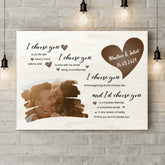 I Choose You To Do Life With Hand In Hand Side By Side - Personalized Upload Photo Custom Landscape Canvas Wall Art