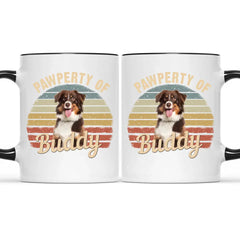Photo personnalisée Pawperty de – Cadeau pour les amoureux des chiens – Tasse personnalisée