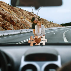 Ornement suspendu de voiture personnalisé - Vous êtes ma pièce manquante