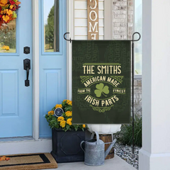 Nom personnalisé St. Patrick Irish Parts Couverture Drapeau de jardin