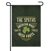 Nom personnalisé St. Patrick Irish Parts Couverture Drapeau de jardin