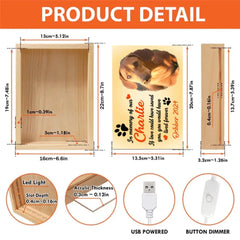 Boîte lumineuse de cadre photo personnalisé personnalisé - En mémoire de notre photo de chien