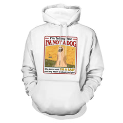Je suis un bébé - Sweat à capuche unisexe personnalisé