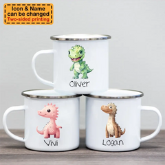 Véhicules personnalisés d’avion de train de camion / tasse de dinosaure pour des enfants - chocolat chaud / tasse de lait