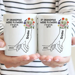 Si grand-mères étaient des fleurs - Cadeau pour grand-mère - Tasse personnalisée