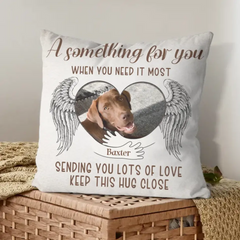 Oreiller photo personnalisé - Cadeau de perte d’animal de compagnie de mémoire d’animal de compagnie, vous envoyant beaucoup d’amour