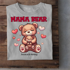 Chemise personnalisée mignonne grand-mère ours maman ours
