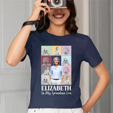 T-shirt unisexe personnalisé personnalisé pour la famille - Cadeau pour maman, grand-mère, photo personnalisée à l’époque de ma mère