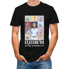 T-shirt unisexe personnalisé personnalisé pour la famille - Cadeau pour maman, grand-mère, photo personnalisée à l’époque de ma mère