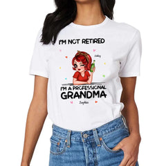 Je ne suis pas à la retraite, je suis une chemise personnalisée de grand-mère professionnelle
