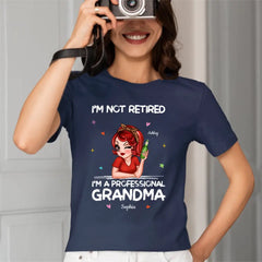 Je ne suis pas à la retraite, je suis une chemise personnalisée de grand-mère professionnelle