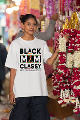 Black Mom Classy - Cadeau pour mère - T-shirt personnalisé