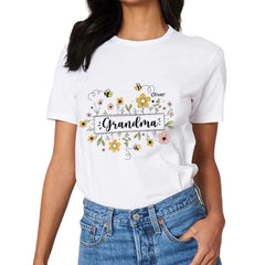 T-shirt personnalisé personnalisé pour la famille - Cadeau pour maman, grand-mère