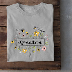T-shirt personnalisé personnalisé pour la famille - Cadeau pour maman, grand-mère