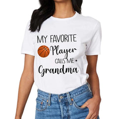 Mon joueur préféré m'appelle grand-mère - T-shirt personnalisé personnalisé