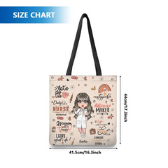 Dose quotidienne d'infirmière - Sac fourre-tout personnalisé personnalisé - Journée de l'infirmière, cadeau d'appréciation pour l'infirmière
