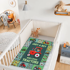 Couverture photo personnalisée - Juste un enfant qui aime les tracteurs