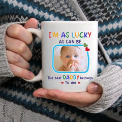 Mug personnalisé Photo personnalisée Le meilleur papa m'appartient - Cadeau pour père, papa