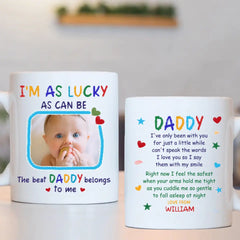 Mug personnalisé Photo personnalisée Le meilleur papa m'appartient - Cadeau pour père, papa