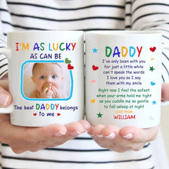 Mug personnalisé Photo personnalisée Le meilleur papa m'appartient - Cadeau pour père, papa