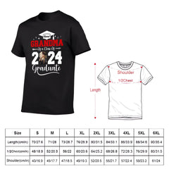 T-shirt de famille avec photo personnalisée - Fière grand-mère d'une promotion de 2024