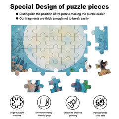 Puzzle dinosaure personnalisé pour les tout-petits, 35 pièces/70 pièces