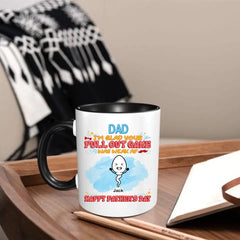 Nous sommes heureux que votre jeu Pull Out soit faible, tasse drôle personnalisée, cadeau de la fête des Pères