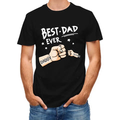 Le meilleur papa de tous les temps - T-shirt unisexe personnalisé personnalisé pour la famille - Fête des pères, cadeau d'anniversaire pour papa