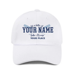 Casquette de baseball en maille avec vue sur le lac