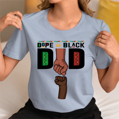 Dope Black Dad Fist Bump Cadeau de fête des pères Chemise personnalisée